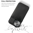 thumbnail image 6 of REQO Compatible with iPhone 14 Wallet Case Credit Card Holder, Premium Leather Kickstand Flip Hidden Magnetic Clasp Durable Shockproof Protective Cover for iPhone 14 6.1 inch (Black), 6 of 7