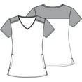 thumbnail image 5 of Tooniforms Scrubs Top For Women V-Neck TF745, 5 of 7