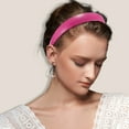 thumbnail image 2 of Unique Bargains Leather Head Bands for Women's Hair Thick Solid Colors Pink 1 PCS, 2 of 3