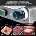 thumbnail image 3 of Frozen Meat Cheese Deli Slicer Machine 210W with 8.5" Blade, 0-1/2" Adjustable Thickness Semi-Auto, 3 of 10