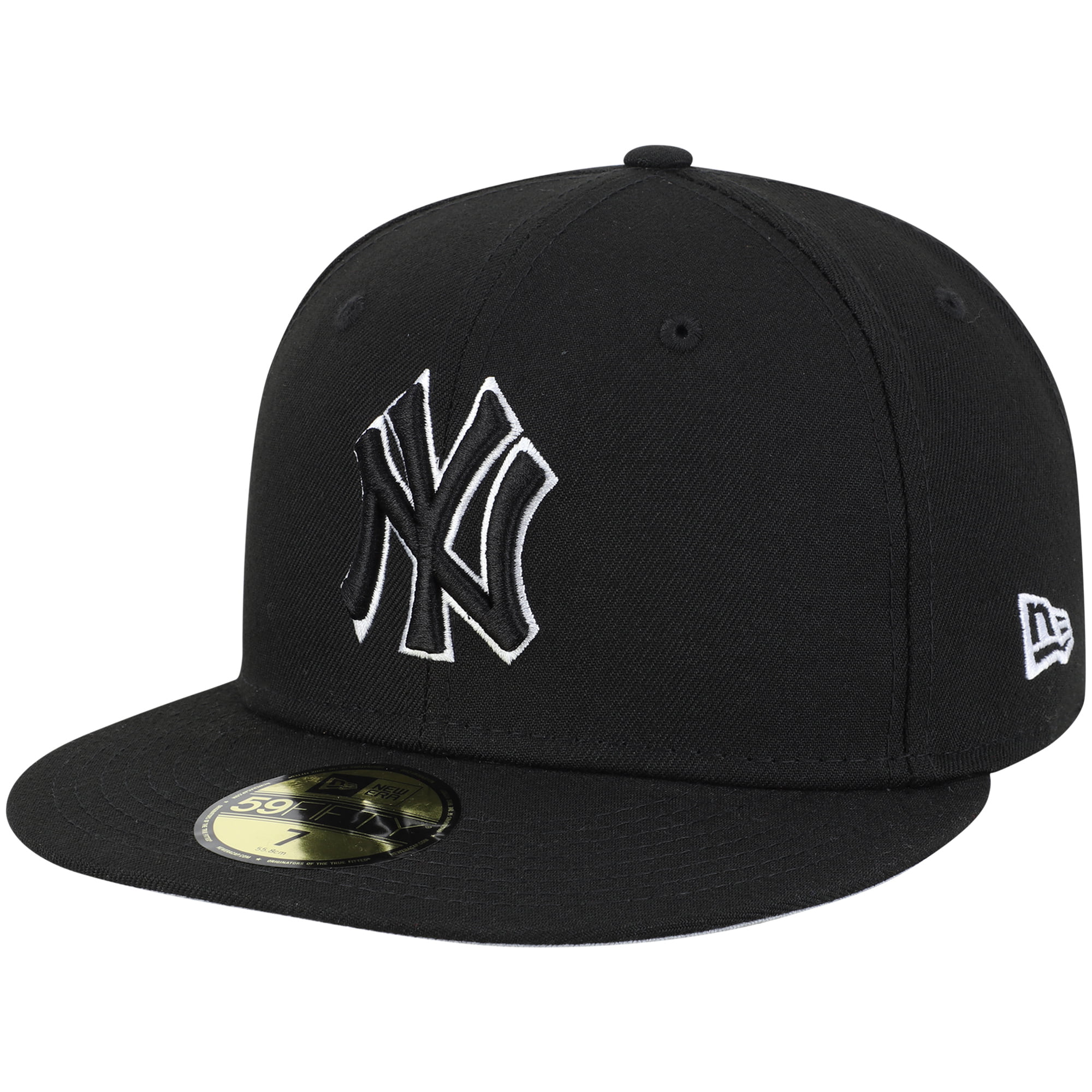 New York Yankees New Era B-Dub 59FIFTY Fitted Hat - Black - Walmart.com