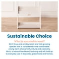 thumbnail image 6 of ECR4Kids 3-Shelf Floor Book Display with Handles and Storage, 30in, Kids Bookshelf, White Wash, 6 of 9