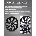thumbnail image 4 of 4 Pack 16 inch Wheel Cover Hubcap Compatible with Toyota Corolla 2009-2026,Snap-on Installation,Black Lacquer, 4 of 7