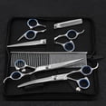 thumbnail image 3 of 4 Pcs Professional Dog Grooming Scissors, Stainless Steel Pet Grooming, 3 of 4