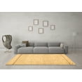 thumbnail image 3 of Ahgly Company Indoor Square Solid Brown Modern Area Rugs, 4' Square, 3 of 4