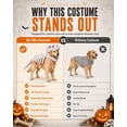 thumbnail image 6 of Pet Dinosaur Costume, Soft Plush T-Rex Skeleton Halloween Costume for Dogs | Cosplay Clothes for Medium & Large Dog and Cats Funny Adorable Glow-in-the-Dark Dino Outfits Big Breeds For Party Family, 6 of 8