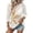 White, variant on Swimsuit Coverup for Women 2026 Crochet Beach Floral Hollow Out Slit Summer Vacation Half Sleeve Cover up Tops White M