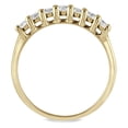 thumbnail image 2 of SZUL Women's AGS Certified 1/2 Carat TW Seven Stone Diamond Wedding Band in 10K Yellow Gold (J-K-L Color, I2-I3 Clarity), 2 of 3