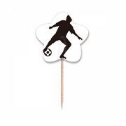 Outline Soccer Football Sports Toothpick Flags Star Lable Cupcake Picks