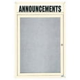 thumbnail image 4 of Aarco Products DCC2418RH 1-Door Enclosed Bulletin Board with Header - Clear Satin Anodized, 4 of 20