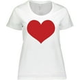 thumbnail image 3 of Inktastic Red Heart Valentine Women's Plus Size T-Shirt, 3 of 5