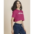thumbnail image 3 of Moomaya Round Neck Crop T-Shirt, Chic Casual Tee, Loose Fit Summer Top, 3 of 9
