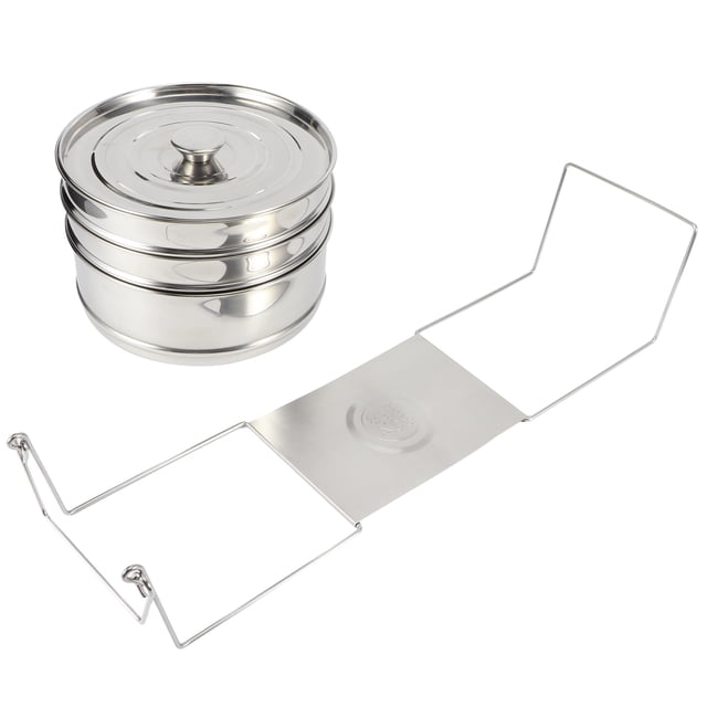 Khall Pressure Cooker Accessories,Pressure Pot Accessories,Stackable 3 Tier Stainless Steel Steamer Cooker Pot Set Cook Food Pressure Pot Accessories
