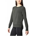 thumbnail image 2 of Mondetta Ladies' Lightweight Crewneck Brushed Tunic Sweatshirt (Burnt Olive, X-Small), 2 of 4