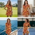 thumbnail image 3 of Uorisanigo Hippie Flowers Matching Couple Outfits Golf Shirts for Men Short Sleeve Dry Fit Casual Tennis Shirts and Womens Golf Dress with Shorts Short Sleeve Workout Tennis Dress, 3 of 8