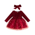 thumbnail image 6 of TGPMGRZ Toddler Christmas Dresses Girls Tutu Skirt with Bow Headband Xmas Holiday Outfits, 6 of 6