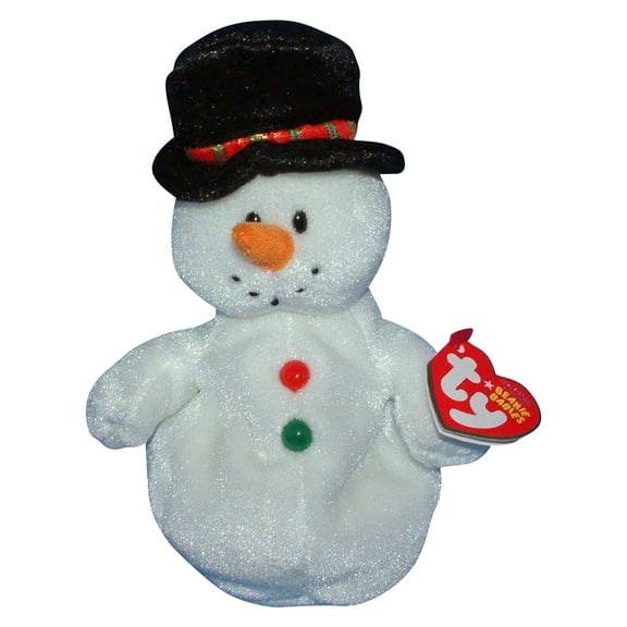 Ty Beanie Babies Coolston the Snowman Christmas Plush