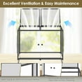 thumbnail image 6 of Sobremesa 74 Gallon Reptile Terrarium, Front Opening Snake Habitat with Top Screen Ventilation, Heating Pad Space & Sliding Cable Outlet for Leopard Geckos, 6 of 9