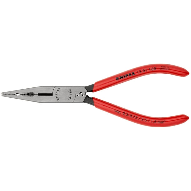 KNIPEX 13 01 160 SB Pinzas de electricista recubierto de plástico acabado pavonado 160 mm