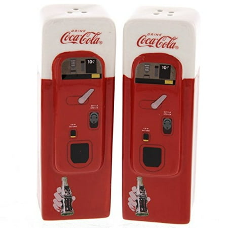 Coca-Cola Vending Machine: Home Collectible Salt and Pepper Shaker Set by Sunbelt Gifts