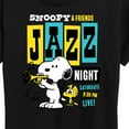 thumbnail image 3 of Peanuts - Snoopy And Freinds Jazz Night - Women's Short Sleeve Graphic T-Shirt, 3 of 6