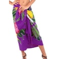 thumbnail image 5 of HAPPY BAY Women's Beach Cover up Wraps Skirt Beachwear Coverups Long Swimwear Swim Summer Pareos Bathing Suit Cover-up Bikinis Cover up One Size Violet, Floral, 5 of 5