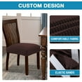 thumbnail image 5 of 2pcs Dining Chair Seat Cover Stretch Spandex Chair Seat Covers Chair Seat Cushion Slipcovers for Dining Room Kitchen Chairs Removable Washable Chair Seat Covers, 5 of 8