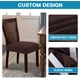 thumbnail image 5 of Funda de asiento de silla de comedor de licra elástica, fundas de asiento de silla, fundas de cojín para sillas de comedor, sillas de cocina, fundas de asiento de silla extraíbles y lavables, juego, 5 of 8