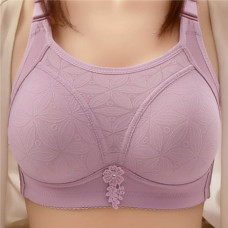 Xdegoge Bras for Women Push Up No Underwire Bras Plus Size Full Coverage T-Shirt Bras High Impact Workout Running Sports Bra Adjustable Strap Ladies Bras Lingerie Clearance Buy Again My Orders