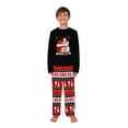 thumbnail image 5 of Family Matching Christmas Bowling Pajama Set, Santa Hat Bowling Ball Design with Festive Red, 5 of 7