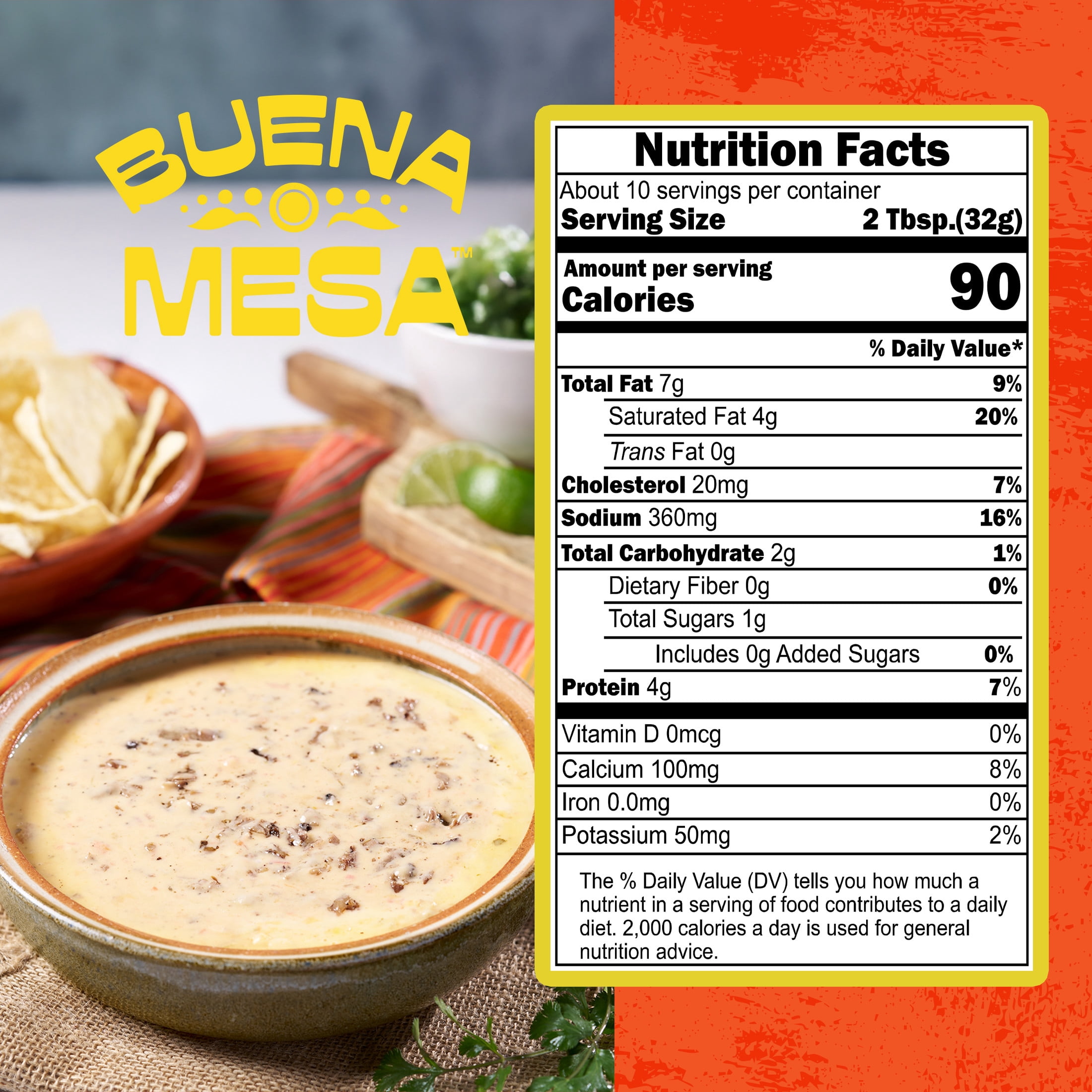Buena Mesa Queso with Brisket and Pico De Gallo, Cheese Dip, Ready to Cook, 0.48 - 0.65 lb