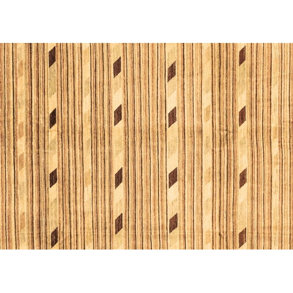 Ahgly Company Indoor Rectangle Oriental Brown Modern Area Rugs, 5' x 8'