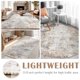 thumbnail image 4 of Alfombra redonda Jinchan, 120 cm, moderna, lavable, color topo, estampado múltiple, 4 of 8