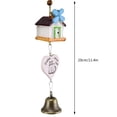 thumbnail image 3 of Wovilon Creative Cabin Wind Chimes House Hold Door Ornaments Mini Pendant Resin Sympathy Wind Chimes For Outside, 3 of 4