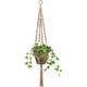 thumbnail image 4 of Colgadores de macramé para plantas, maceta colgante para interiores, cesta decorativa para maceta, cuerda de yute para decoración interior y exterior del hogar Ormromra WRMH-1070-1, 4 of 6