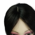 thumbnail image 5 of Clip in Human Hair Bangs Middle Part Indian Fringe Hairpieces Straight Natural Hair Crown Topper Clip in Top Hairpieces for Women with Thinning Hair, 5 of 7