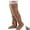 Brown, variant on Goose down Knee Socks for Christmas,Soft Cozy over the Knee Long Tube Sock,Leg Warmers Fluffy for Cold Weather