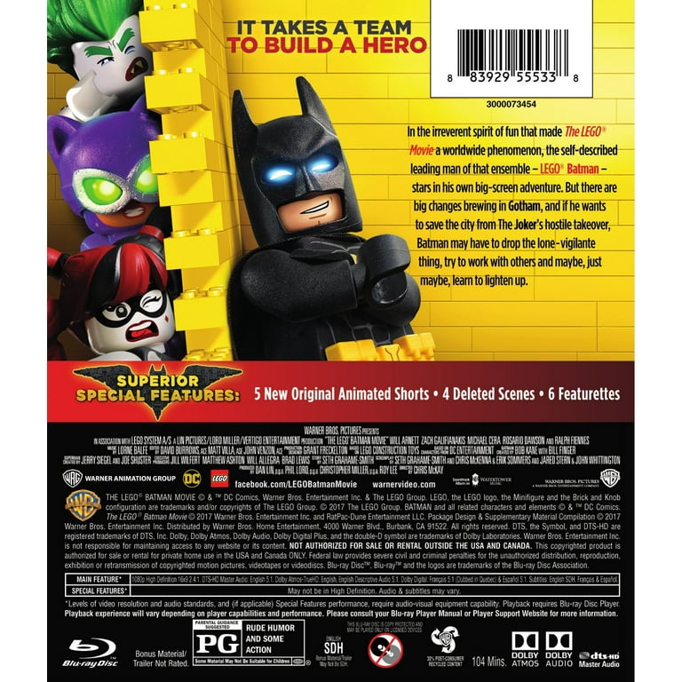 Original Til meditation marmor The Lego Batman Movie (Blu-ray + DVD) - Walmart.com