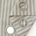 thumbnail image 5 of JINCHAN Striped Linen Curtains for Living Room Bedroom Grey Ticking Stripe Drapes Light Filtering Pinstripe Window Treatment 2 Panels W50 x L90, 5 of 7