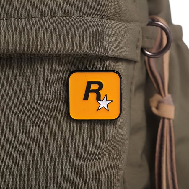 1pc R Star Alloy Badge Brooch, Backpack Clothing Lapel Brooch Enamel Pin For Men