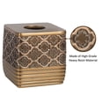 thumbnail image 2 of Resin Tissue Box Cover for Modern Home Decor - Minimalist Square Tissue Box Holder for Guest Room, Bedroom, Bathroom, Tabletop & Office - Durable and Aesthetic Tissue Holder, Spindle, 2 of 5