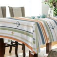 thumbnail image 5 of Yayeee Tablecloths 60" x 60" Rectangle Wrinkle Resistant Party Table Cover, Nautical Pattern, 5 of 8