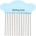 thumbnail image 1 of KAKOWELY Paper Quilling Comb DIY Paper Craft Tool Paper Comb Quilling Comb Paper Quilling Tool,3.94X"X3.94"X0.39", 1 of 5