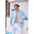 thumbnail image 4 of Camisas Casuales De Playa Con Guayabera Cubana Para Hombre, 4 of 8