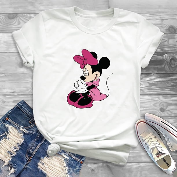 2023 Disney Mickey Mouse Minnie T-shirts 3D printing fashion clothes jacket cartoon graphic Teenage Female Clothes150 Gao Jinjia LED