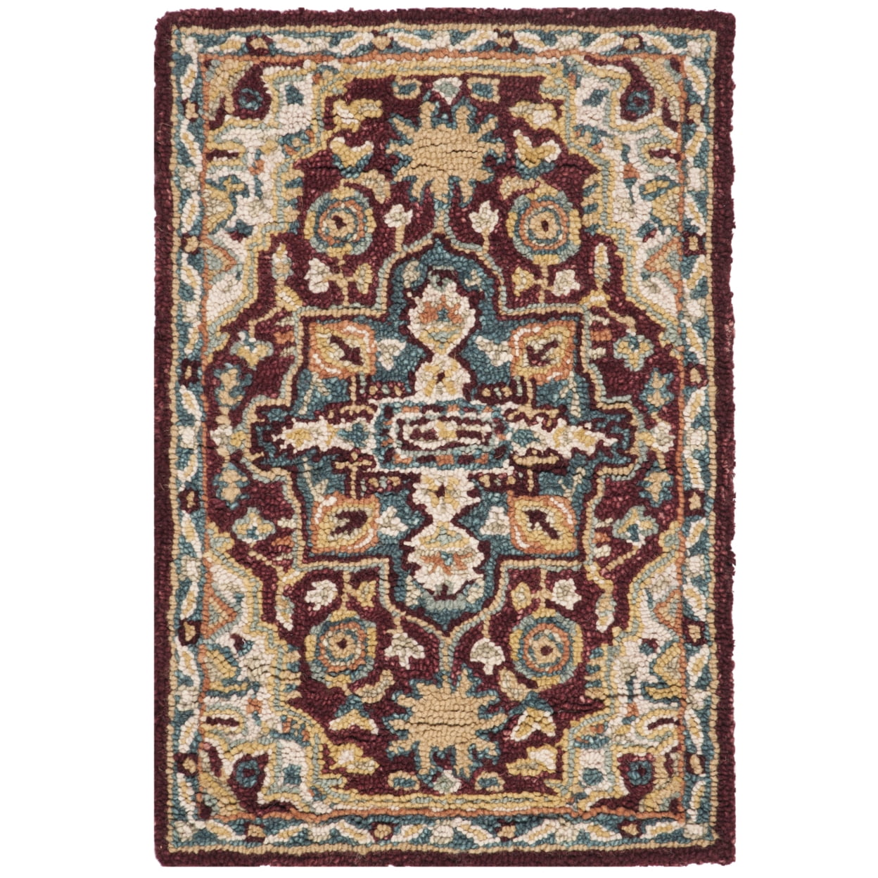 SAFAVIEH Aspen Collection APN507A Handmade Red / Blue Rug