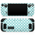 thumbnail image 5 of Design Skinz - Compatible with Steam Deck - Skin Decal Protective Scratch-Resistant Removable Vinyl Wrap Cover - Moracan Teal on White, 5 of 5