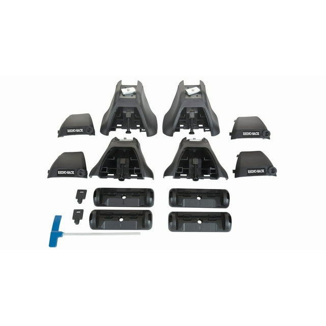Rhino-Rack USA Roof Rack Mounting Kit RLKHD Black; Set Of 4 Fits Two Bars