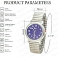 thumbnail image 2 of Blekon Stainless Steel Adult Unisex Stretch Band Fashion Watch Cool Analog Display Multiple Colors, 2 of 6