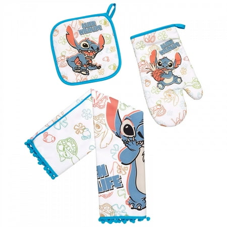 

Disney Stitch Character Hawaiian Floral Print Kitchen Set
